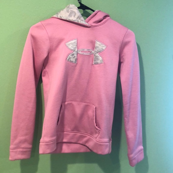 pink under armor hoodie
